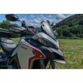 AviaCompositi Carbon Fiber Windscreen for Ducati Multistrada 1260 / 1200 / 950 / Enduro - With Stripe